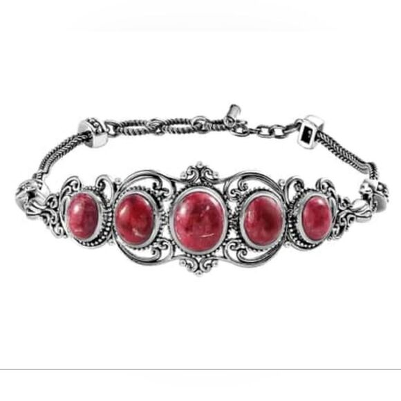 Norwegian Thulite Bracelet - Picture 2 of 15